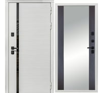 Дверь DIVA МХ-45 зеркало, 2050x860 мм, правая, Белая шагрень - Д15, Венге УТ-00078183