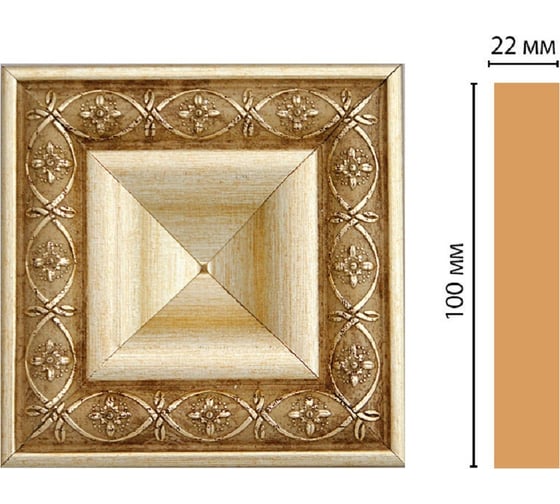 Цветная вставка Decomaster 100x100x22 мм D207-933