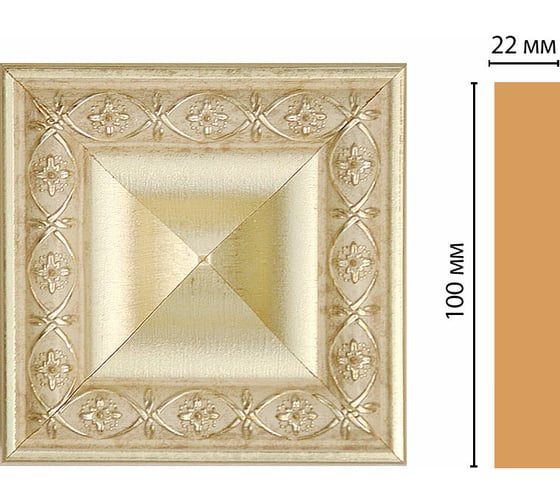 Цветная вставка Decomaster 100x100x22 мм D207-937