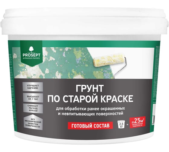 Грунт по старой краске PROSEPT готовый состав 2,5 кг 078-2