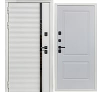 Дверь DIVA МХ-45 2050x860 мм, левая, Белая шагрень - Д7 Белый софт УТ-00078136