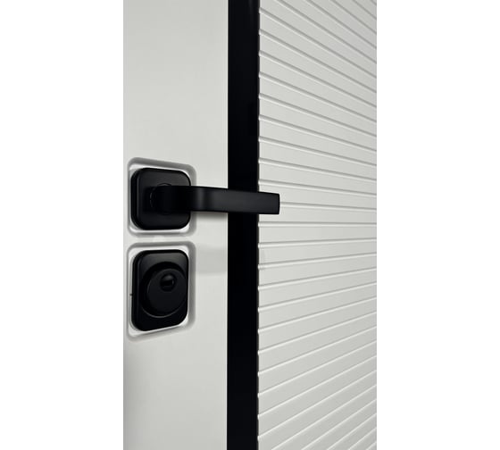 Дверь DIVA МХ-45 2050x860 мм, левая, Белая шагрень - Д7 Белый софт УТ-00078136