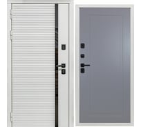 Дверь DIVA МХ-45 2050x860 мм, левая, Белая шагрень - Н10 Силк Маус УТ-00078158