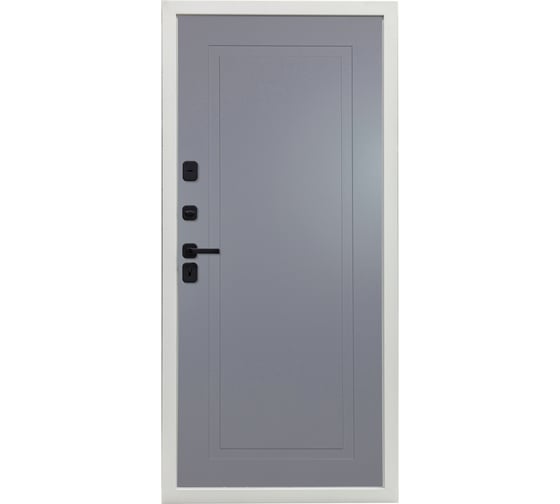 Дверь DIVA МХ-45 2050x860 мм, левая, Белая шагрень - Н10 Силк Маус УТ-00078158