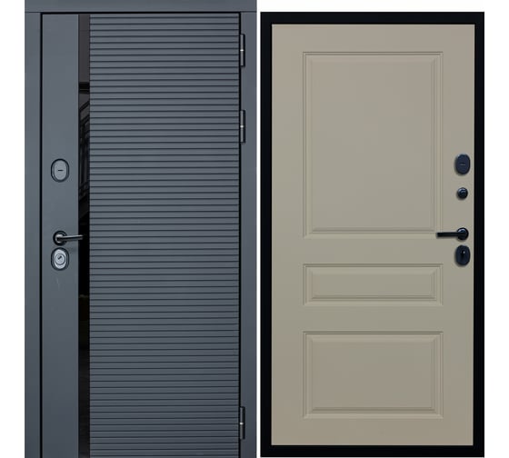Дверь DIVA МХ-45 2050x860 мм, правая, Антрацит софт - Д13 Софт Шампань УТ-00077504