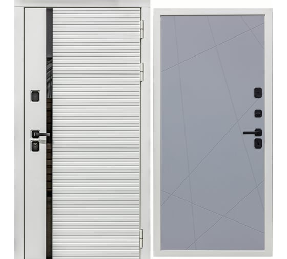 Дверь DIVA МХ-45 2050x860 мм, правая, Белая шагрень - Д11 Силк Маус УТ-00078117 1
