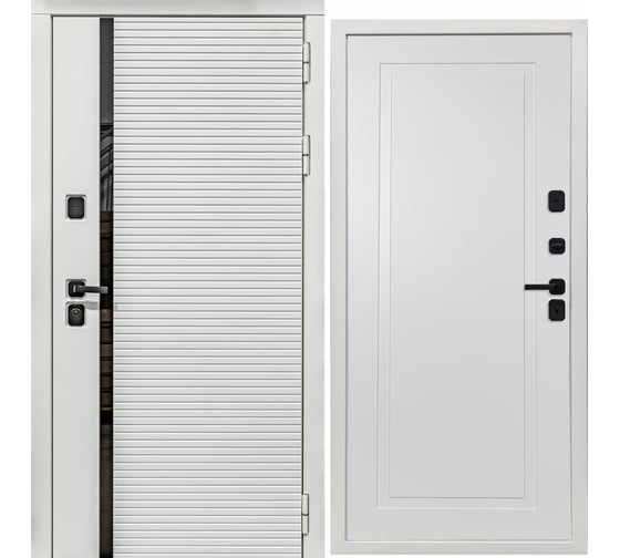 Дверь DIVA МХ-45 2050x860 мм, правая, Белая шагрень - Н10 Белый софт УТ-00078155 1