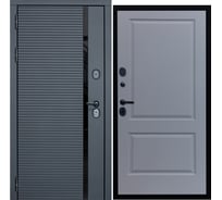 Дверь DIVA МХ-45 2050x960 мм, левая, Антрацит софт - Д7 Силк маус УТ-00077519