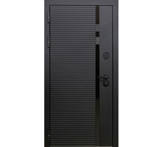 Дверь DIVA МХ-45 2050x960 мм, левая, Антрацит софт - Н10 Белый софт УТ-00077528