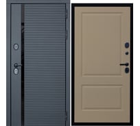 Дверь DIVA МХ-45 2050x960 мм, правая, Антрацит софт - Д7, Софт шампань УТ-00077523