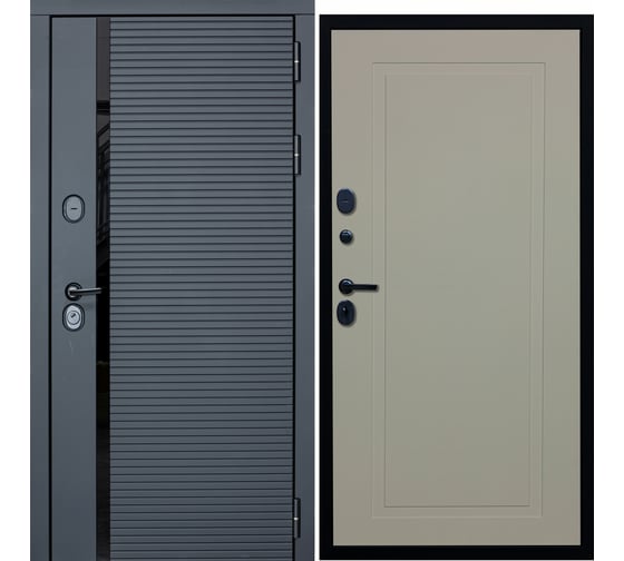Дверь DIVA МХ-45 2050x960 мм, правая, Антрацит софт - Н10, Софт шампань УТ-00077538