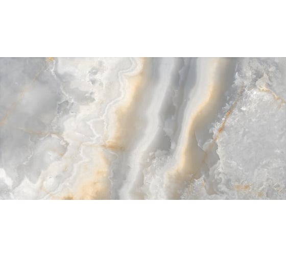 Керамогранит LAPARET Onyx azul серый, 60x120 см, полированный, 1.44 кв.м, 2 шт. х9999292710