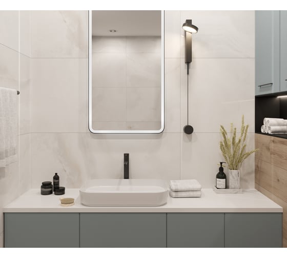 Керамогранит LAPARET Onix blanco 60x60 см, полированный, 1.44 кв. м, 4 шт. х9999282640
