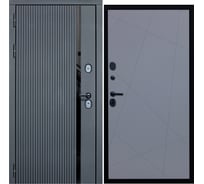 Дверь DIVA МХ-46 2050x860 мм, левая, Антрацит софт - Д11,Силк маус УТ-00076722