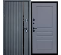 Дверь DIVA МХ-46 2050x860 мм, левая, Антрацит софт - Д13, Силк маус УТ-00076734