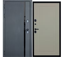 Дверь DIVA МХ-46 2050x860 мм, левая, Антрацит софт - Н10, Софт шампань УТ-00076764