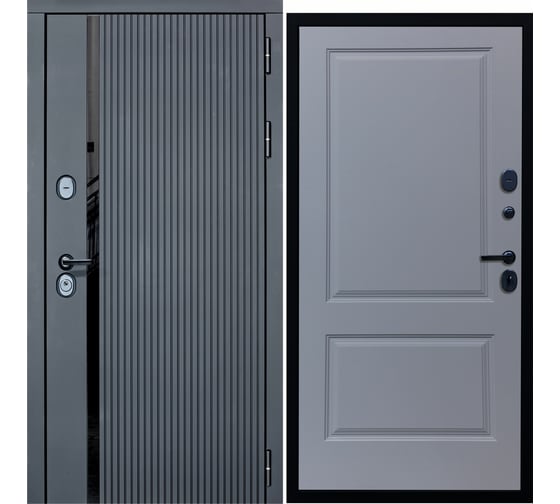 Дверь DIVA МХ-46 2050x860 мм, правая, Антрацит софт - Д7, Силк маус УТ-00076749