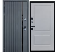 Дверь DIVA МХ-46 2050x960 мм, левая, Антрацит софт - Д7, Белый софт УТ-00076745