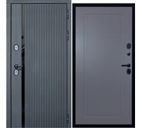 Дверь DIVA МХ-46 2050x960 мм, правая, Антрацит софт - Н10, Силк маус УТ-00076763