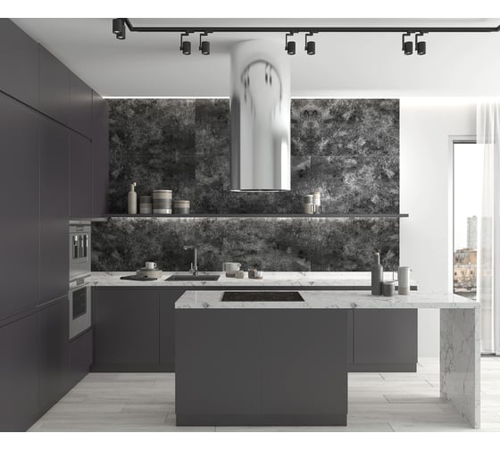 Керамогранит LAPARET milkiway silver, 60x120 см, металлизированный, 1.44 кв.м, 2 шт. в упаковке х9999282579