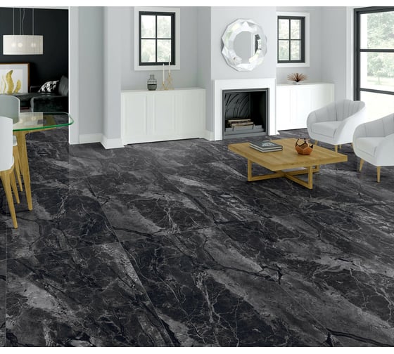 Керамогранит LAPARET kenya nero черный, 60x120 см, полированный, 1.44 кв.м, 2 шт. в упаковке х9999275883