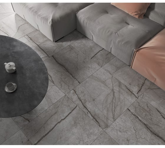 Керамогранит LAPARET obsidian moss gray 60x60 см, матовый, 1.44 кв.м, 4 шт. в упаковке х9999284550