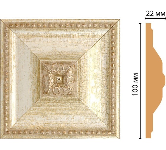Цветная вставка Decomaster 100x100x22 мм D209-281