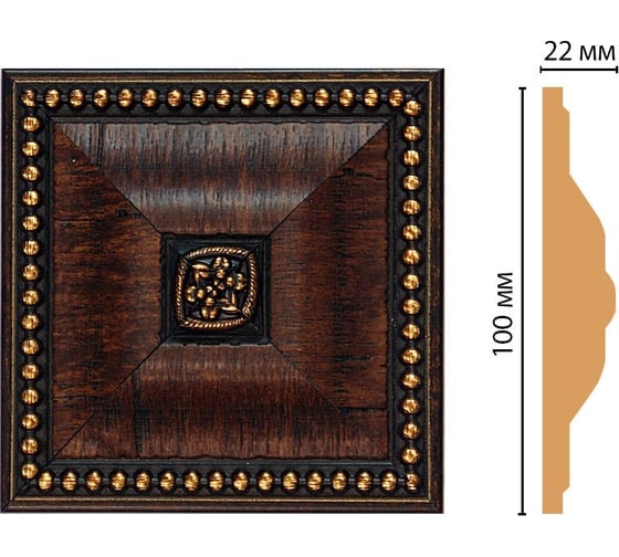 Цветная вставка Decomaster 100x100x22 мм D209-2