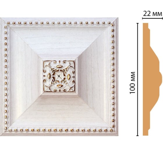 Цветная вставка Decomaster 100x100x22 мм D209-118
