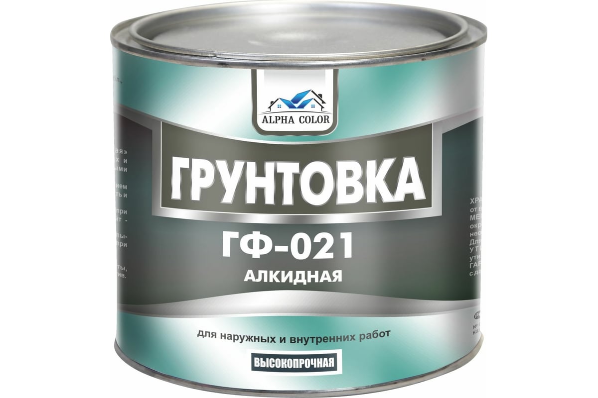 Грунтовка Царицынские краски Alpha Color ГФ-021, серая, 2.7 кг 35155 ...
