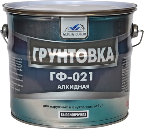 Грунтовка  Alpha Color ГФ-021, белая, 3.2 кг 35117