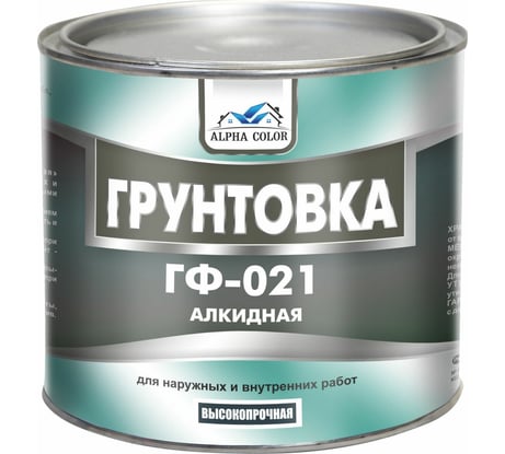 Грунтовка  Alpha Color ГФ-021, белая, 2.7 кг 35142