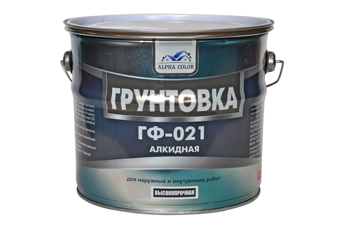 Грунтовка Царицынские краски Alpha Color ГФ-021, серая, 3.2 кг 35151 ...