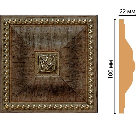 Цветная вставка Decomaster 100x100x22 мм D209-4