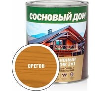 Декоративно-защитный состав для древесины ЗАО Декарт Сосновый дом орегон, 0.8 л 29519 25579893