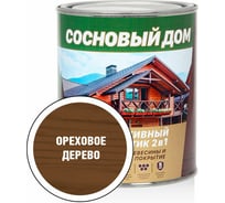 Декоративно-защитный состав для древесины ЗАО Декарт Сосновый дом ореховое дерево, 0.8 л 29520 25579923