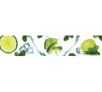 Кухонный фартук Центурион Лайм и мята, 3000x600x1.3 мм, ПВХ, лак 78481
