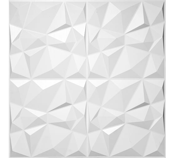 Панель облицовочная 3D ПВХ GRACE 606х606 мм Алмаз УТ000074260 1
