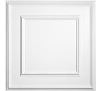 Панель облицовочная 3D ПВХ GRACE 595х595 мм Палермо белый УТ000074266