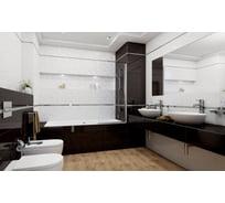 Керамическая настенная плитка LAPARET Sigma белый, 20x60 см, 1.2 кв. м, 10 плиток в упаковке х9999121643