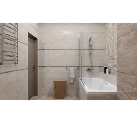 Керамическая настенная плитка LAPARET Polaris серый, 20x60 см, 1.2 кв. м, 10 плиток в упаковке х9999118808