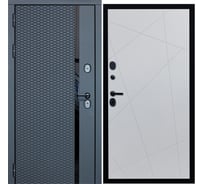 Дверь DIVA МХ-47 2050x860 мм, левая, Антрацит софт - Д11,Белый софт УТ-00077689