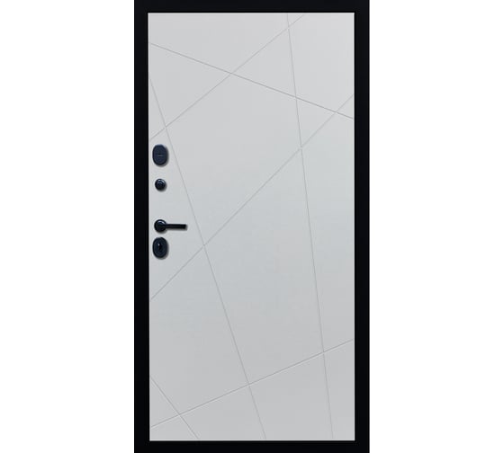 Дверь DIVA МХ-47 2050x860 мм, левая, Антрацит софт - Д11,Белый софт УТ-00077689