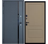 Дверь DIVA МХ-47 2050x860 мм, левая, Антрацит софт - Д7, Софт шампань УТ-00077749