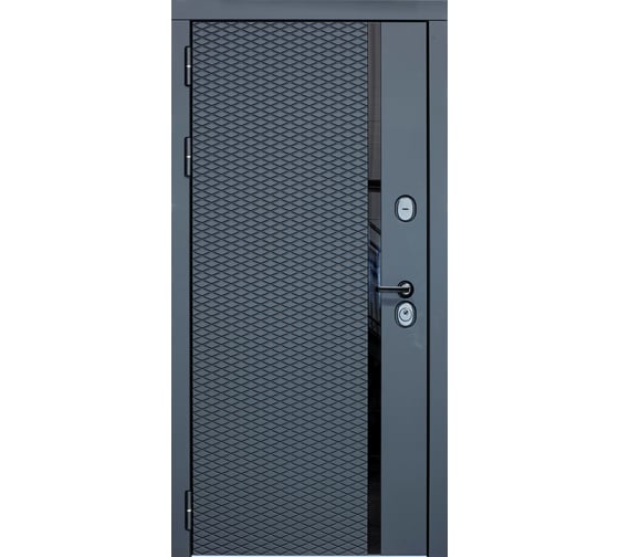 Дверь DIVA МХ-47 2050x860 мм, левая, Антрацит софт - Д7, Софт шампань УТ-00077753