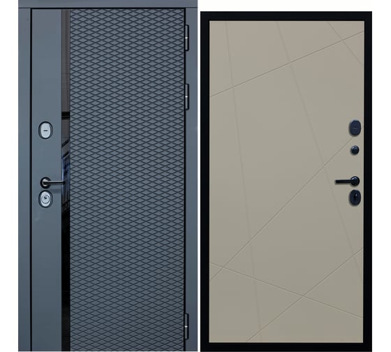 Дверь DIVA МХ-47 2050x860 мм, правая, Антрацит софт - Д11,Софт шампань УТ-00077706 1