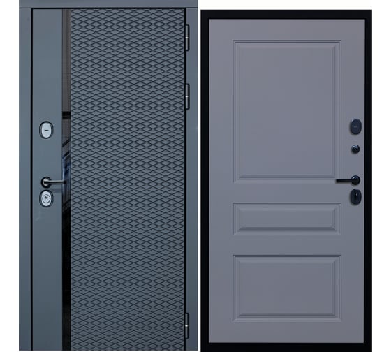 Дверь DIVA МХ-47 2050x860 мм, правая, Антрацит софт - Д13, Силк маус УТ-00077714