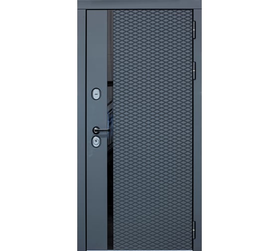 Дверь DIVA МХ-47 2050x860 мм, правая, Антрацит софт - Д7, Белый софт УТ-00077722