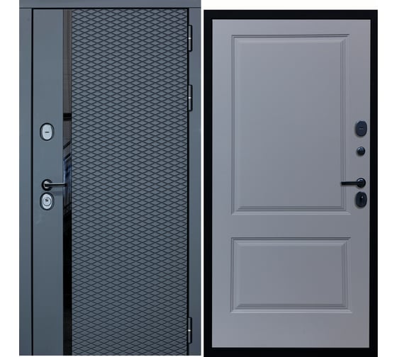 Дверь DIVA МХ-47 2050x860 мм, правая, Антрацит софт - Д7, Силк маус УТ-00077746 1