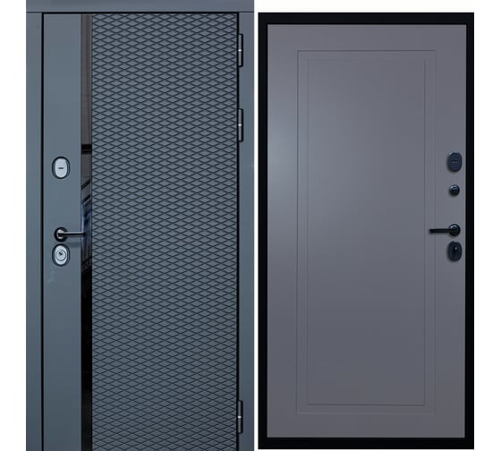 Дверь DIVA МХ-47 2050x860 мм, правая, Антрацит софт - Н10, Силк маус УТ-00077770 1